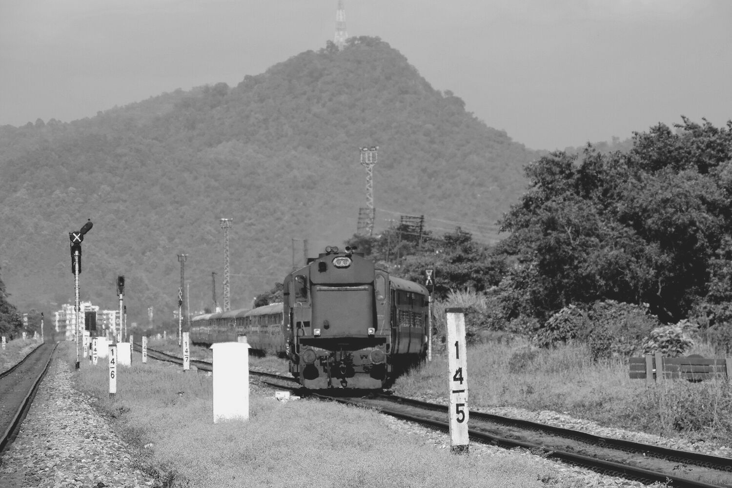 Railway line in Bangladesh